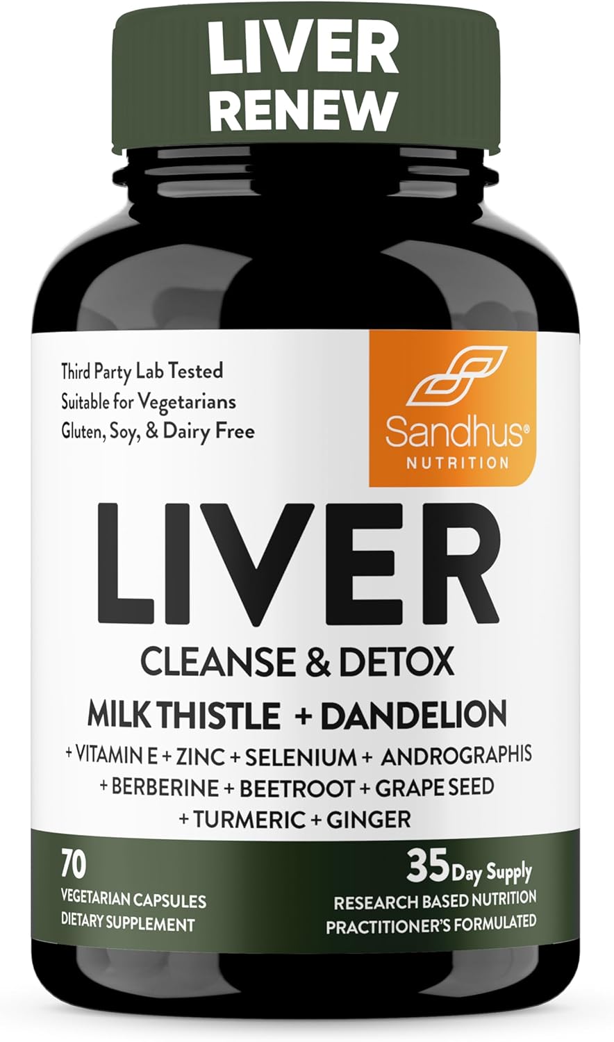 Suplemento de apoyo hepático a base de hierbas Sandhu's