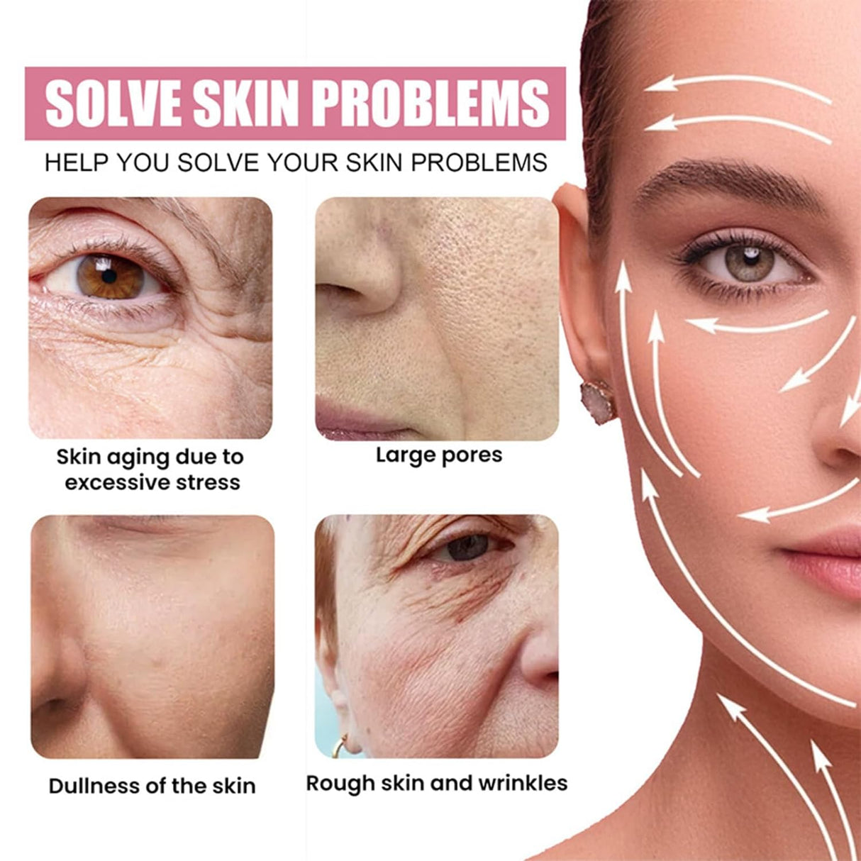 Kit Cuidado Piel Sakura Mujeres: Limpiador, Sérum, Crema