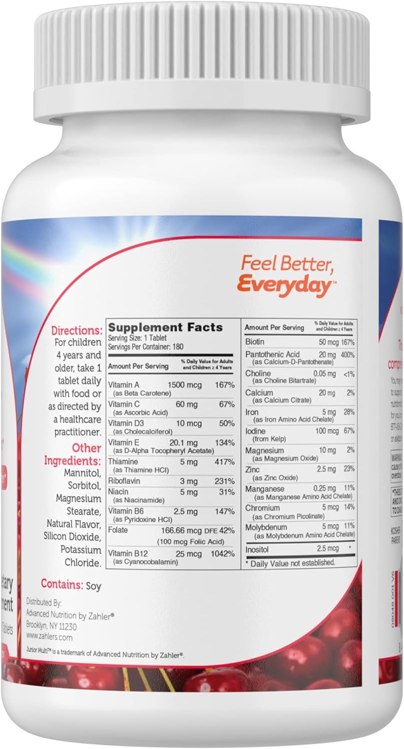 Zahler Multivitamínico masticable para niños sabor para niño