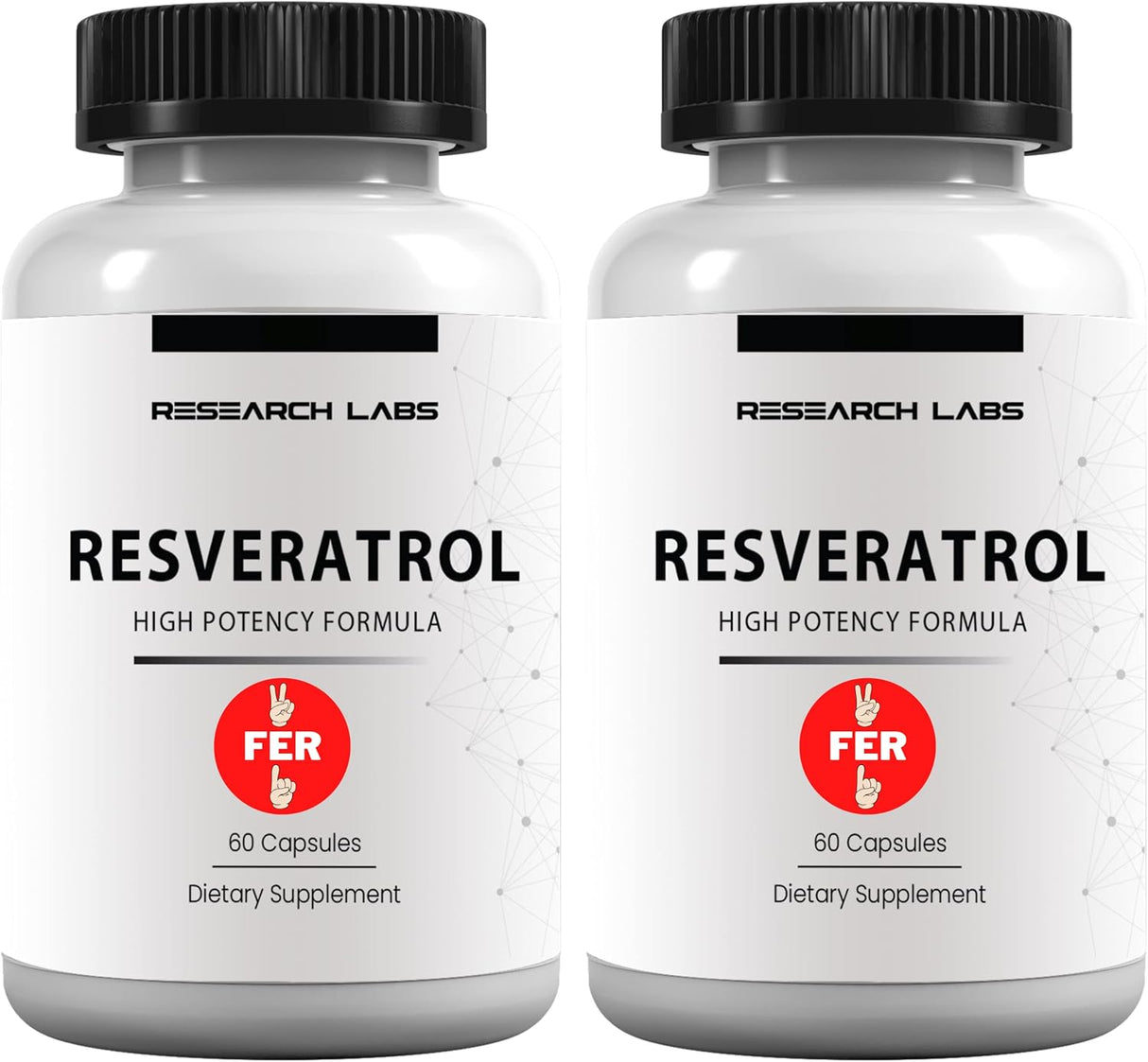 Suplemento de resveratrol micronizado antioxidante 60 unidad