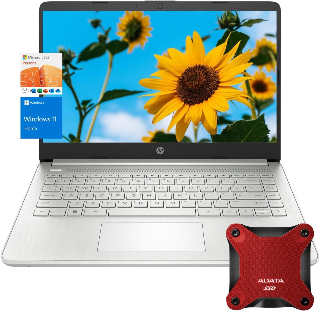 Laptop HP 14 Intel Quad-Core, 16GB RAM, 640GB Almacenamiento