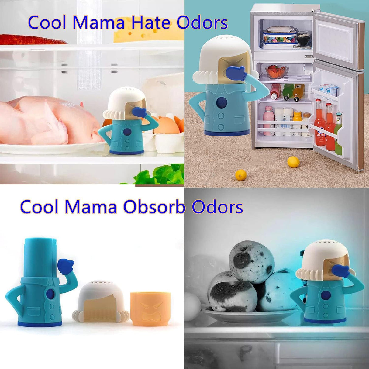 Removedor de Olores para Nevera Cool Mama con Bicarbonato