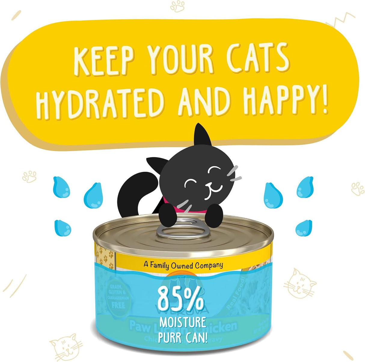 Comida húmeda natural para gatos sin cereales