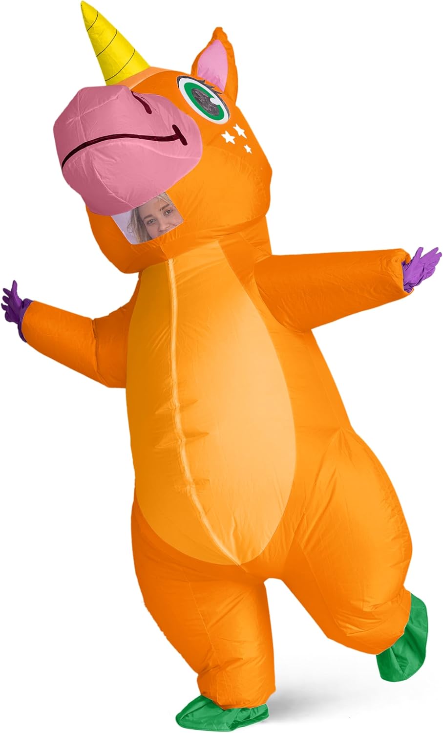 Disfraz Inflable Adulto Unicornio, Spooktacular Creations