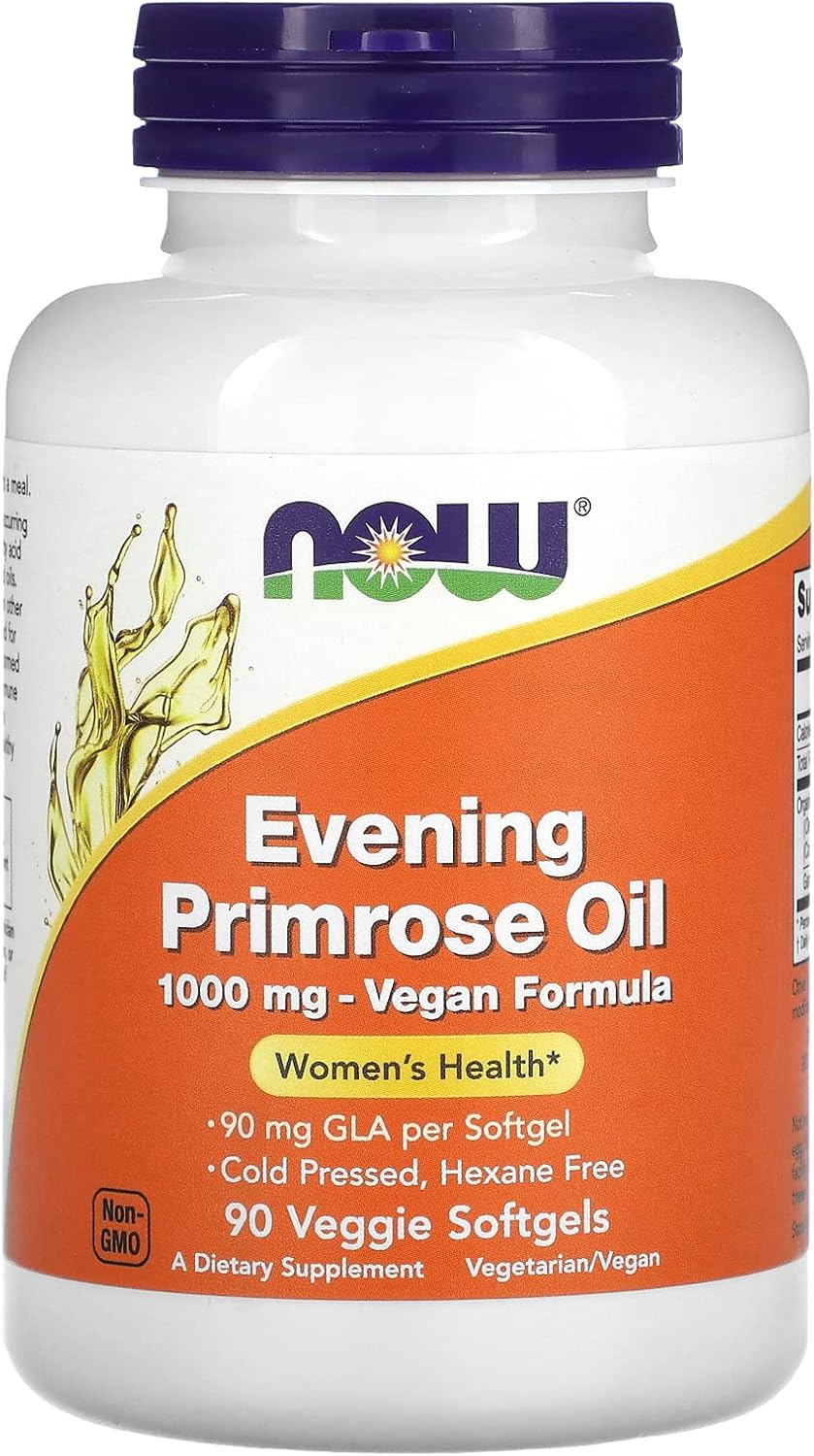 Suplemento NOW Aceite de onagra 1000 mg prensado en frío