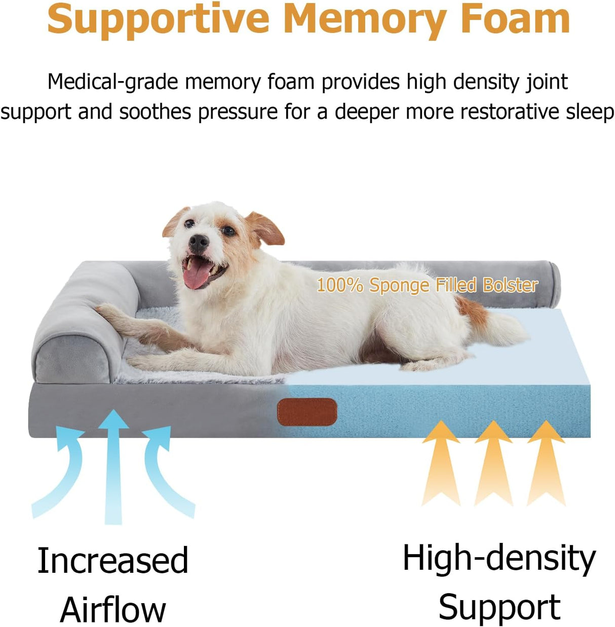 Cama ortopédica de espuma para perros, impermeable, M 30x20