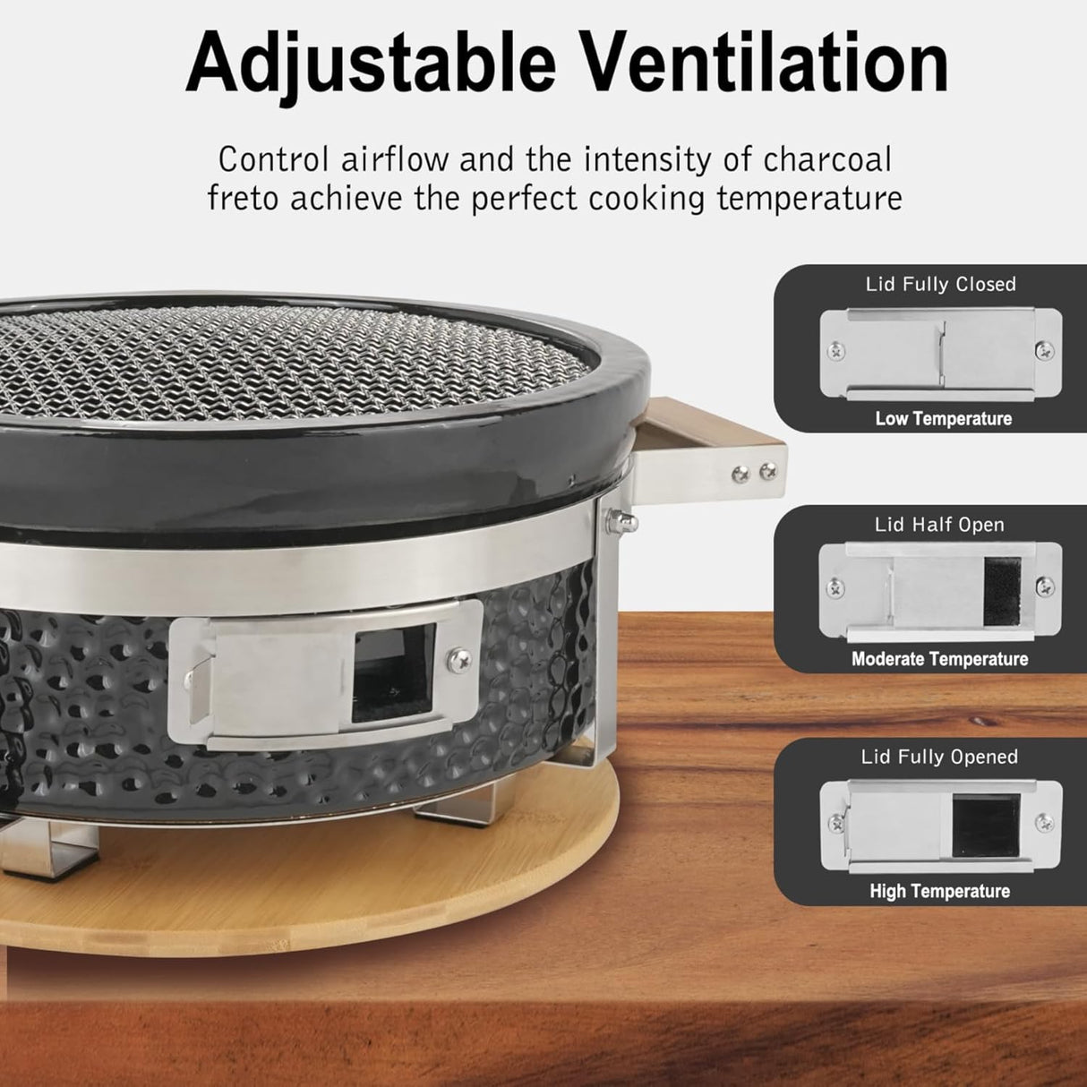 Parrilla Yakitori de Cerámica, Hecho a Mano, 14” - Grill Japonés