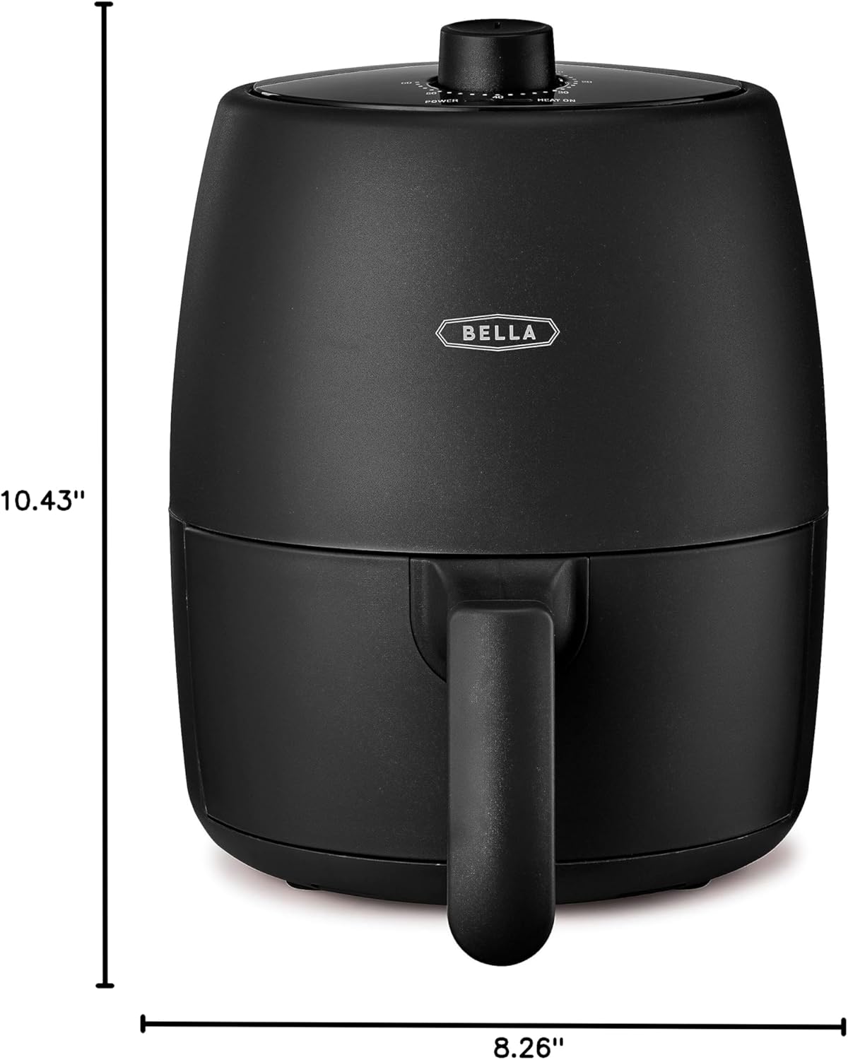 Freidora de Aire Manual BELLA 2 qt, 5 en 1, 1200W, Modelo 2 qt