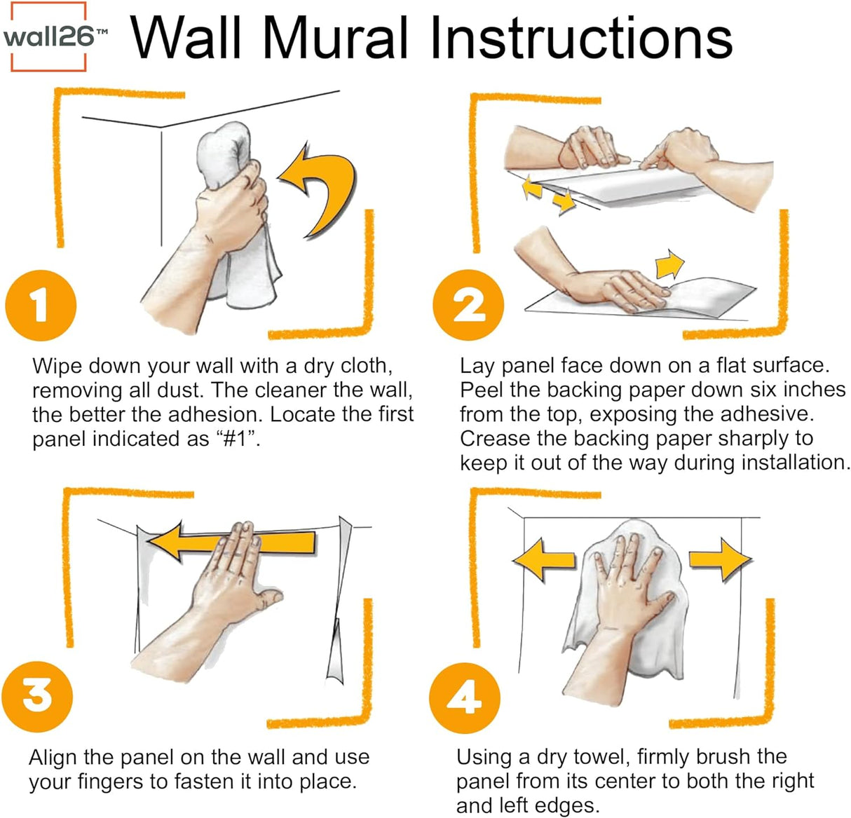 mural de pared, flores silvestres en primavera