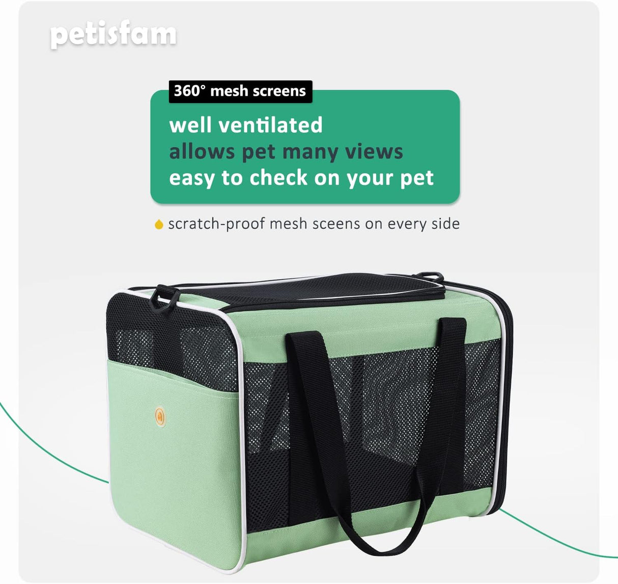 Transportadora Petisfam para Gatos y Perros Pequeños, Cómoda