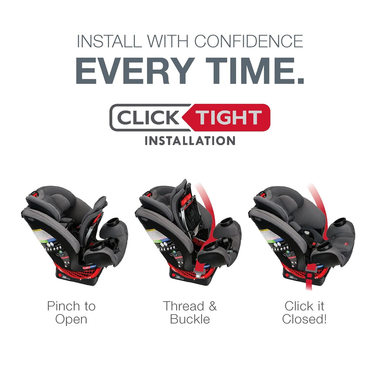 Asiento de coche todo en uno color negro Eclipse