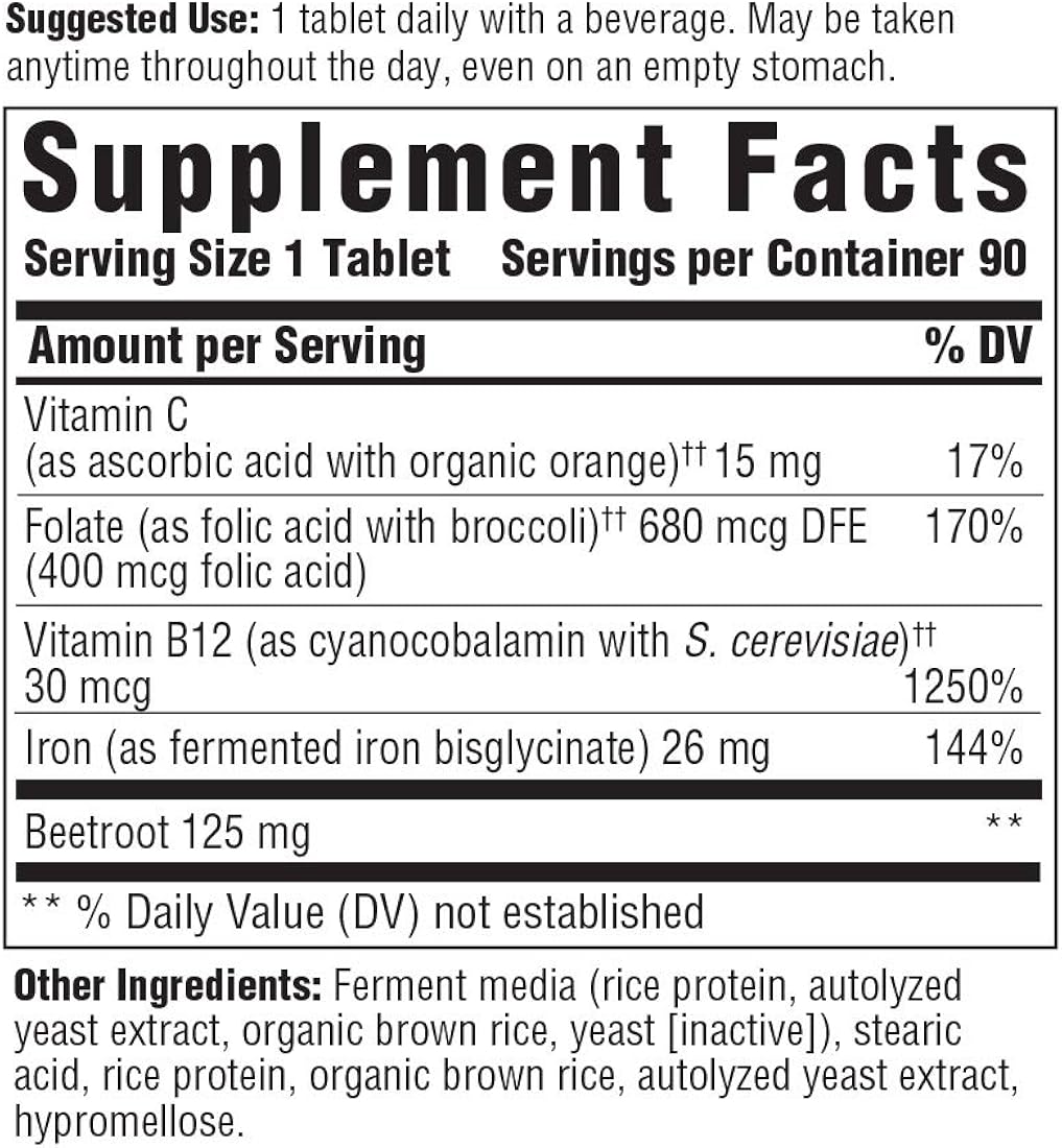 Suplementos Alimenticios de hierro MegaFood MGF-057