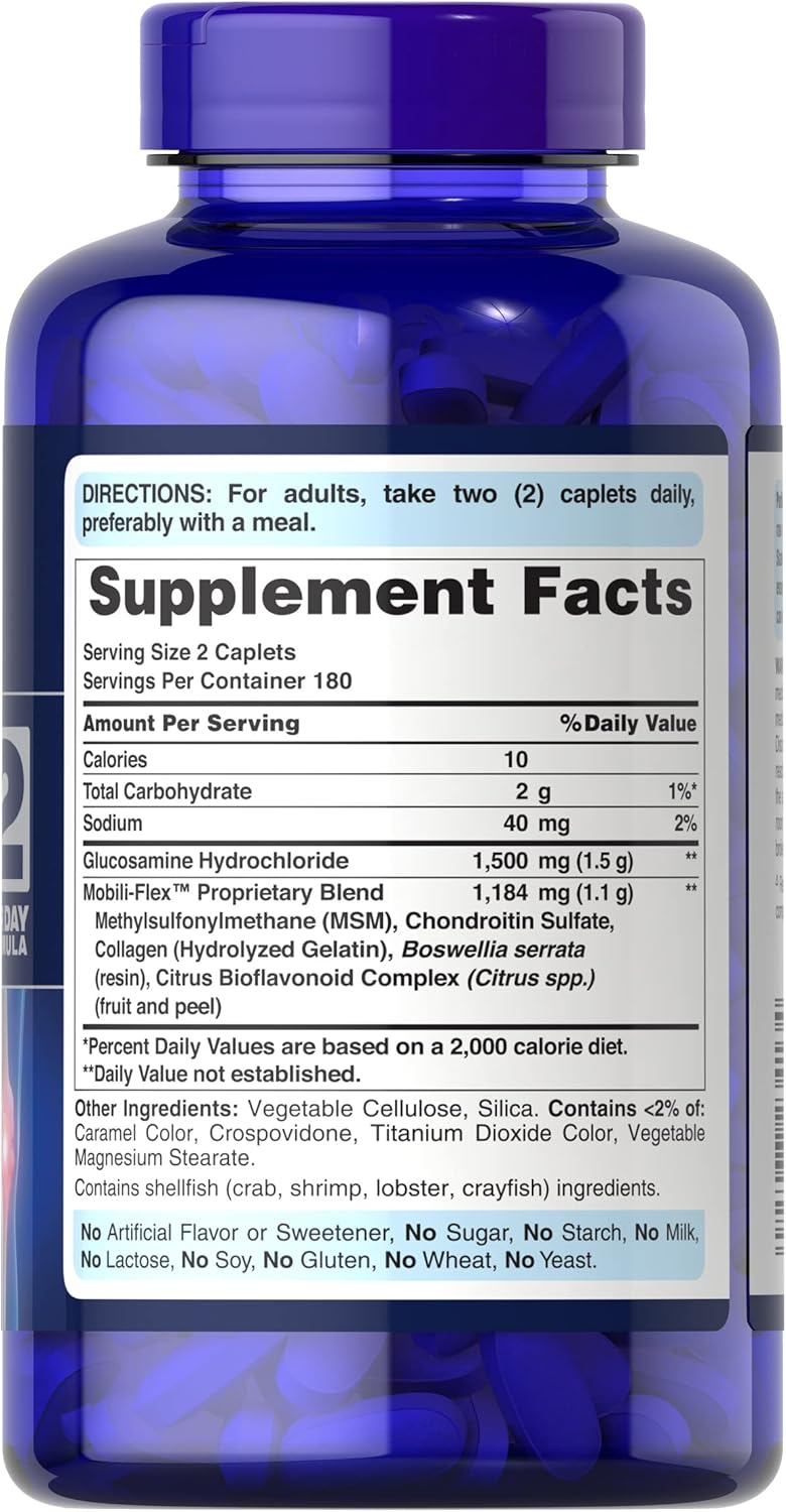 Triple Strength Glucosamina, Condroitina y MSM, 360 Unidades