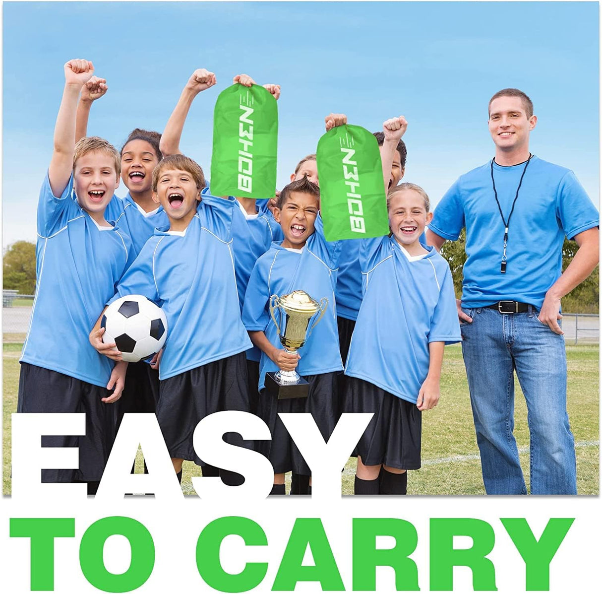 Portería de fútbol infantil de 5 x 3 pies para patio trasero