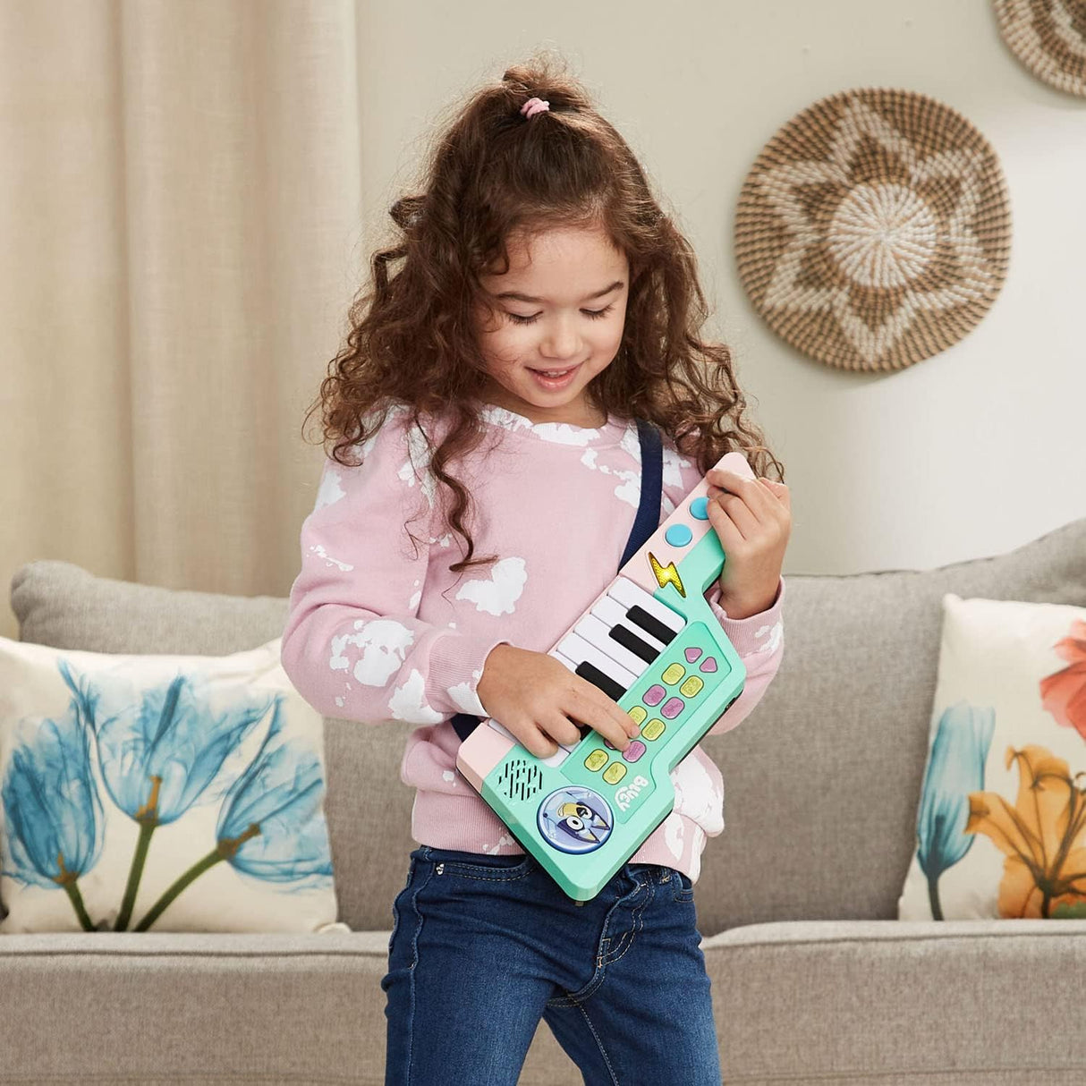 Teclado VTech Bluey, juguete musical para niños, modelo Keytar