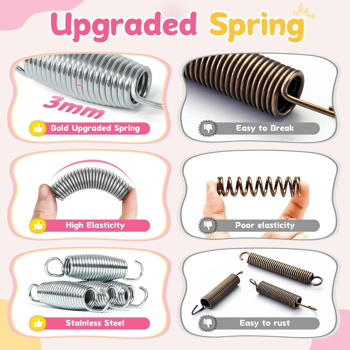 Trampolín BCAN 36'' para Niños de 2 a 5 Años con Manija