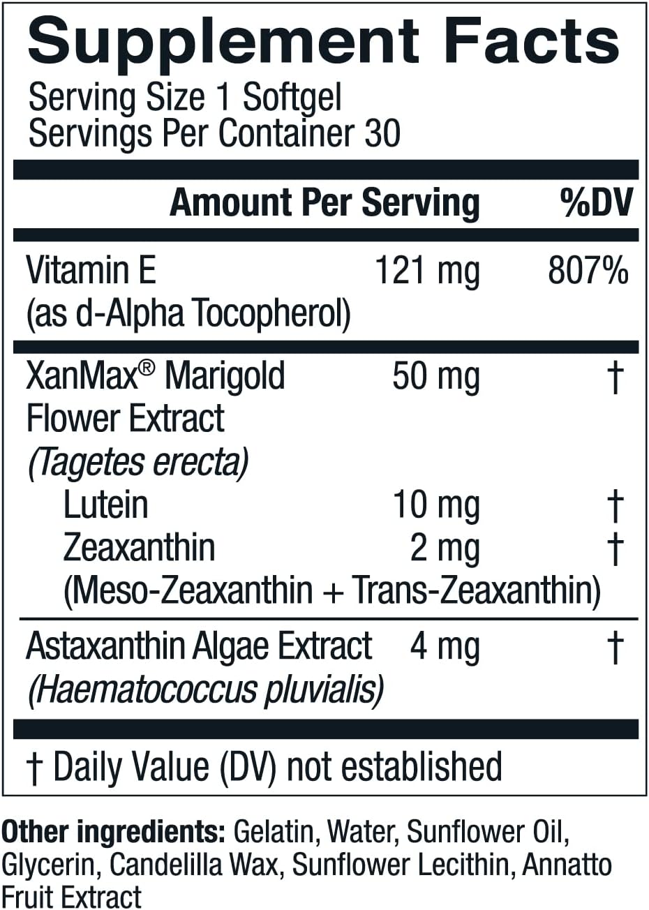 Suplemento Live Vitaminas para los ojos Select AREDS 2 30 un