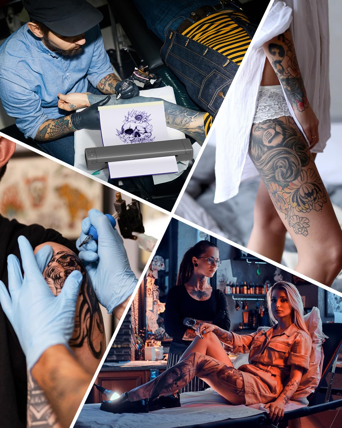 Itari M08F - Impresora inalámbrica de plantillas de tatuaje