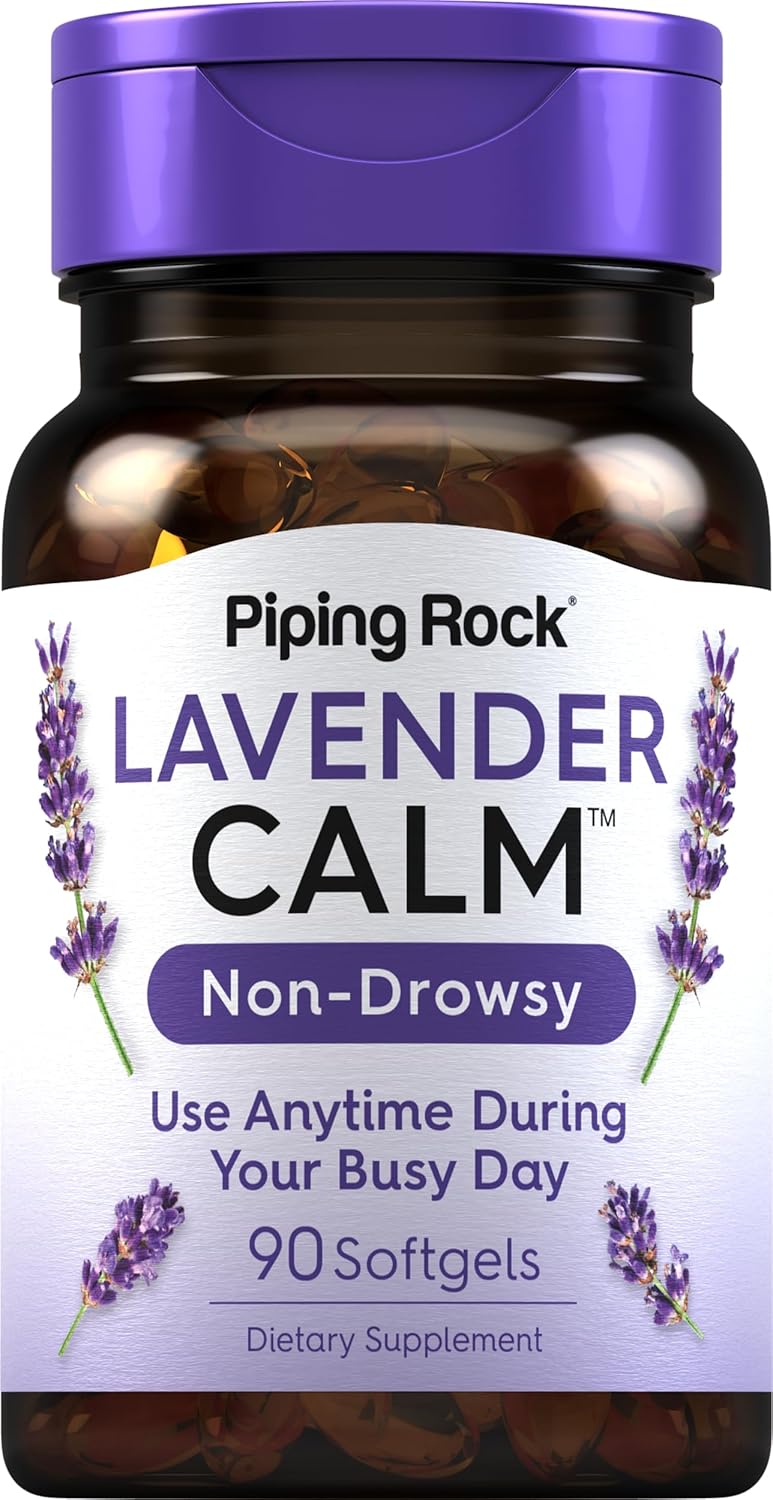 Píldoras Calmantes de Lavanda Piping Rock | 90 Softgels