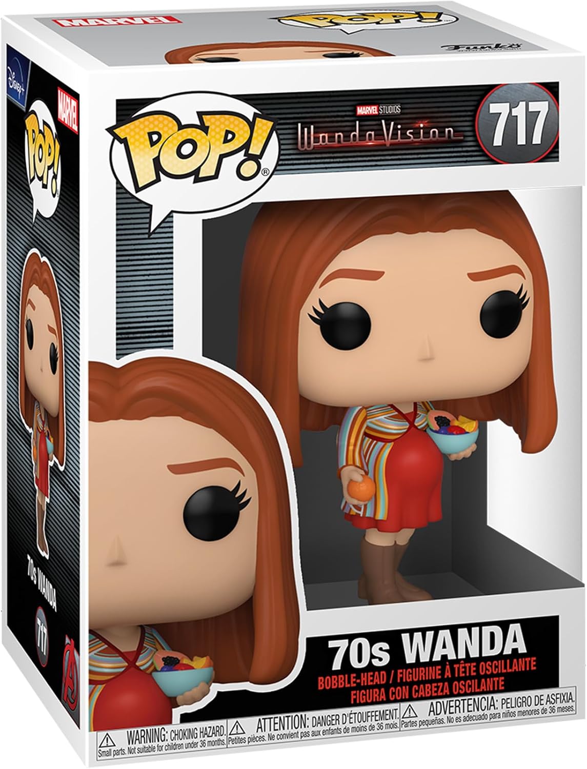 Funko Pop! WandaVision: Figura Wanda Embarazada 70's 3.75