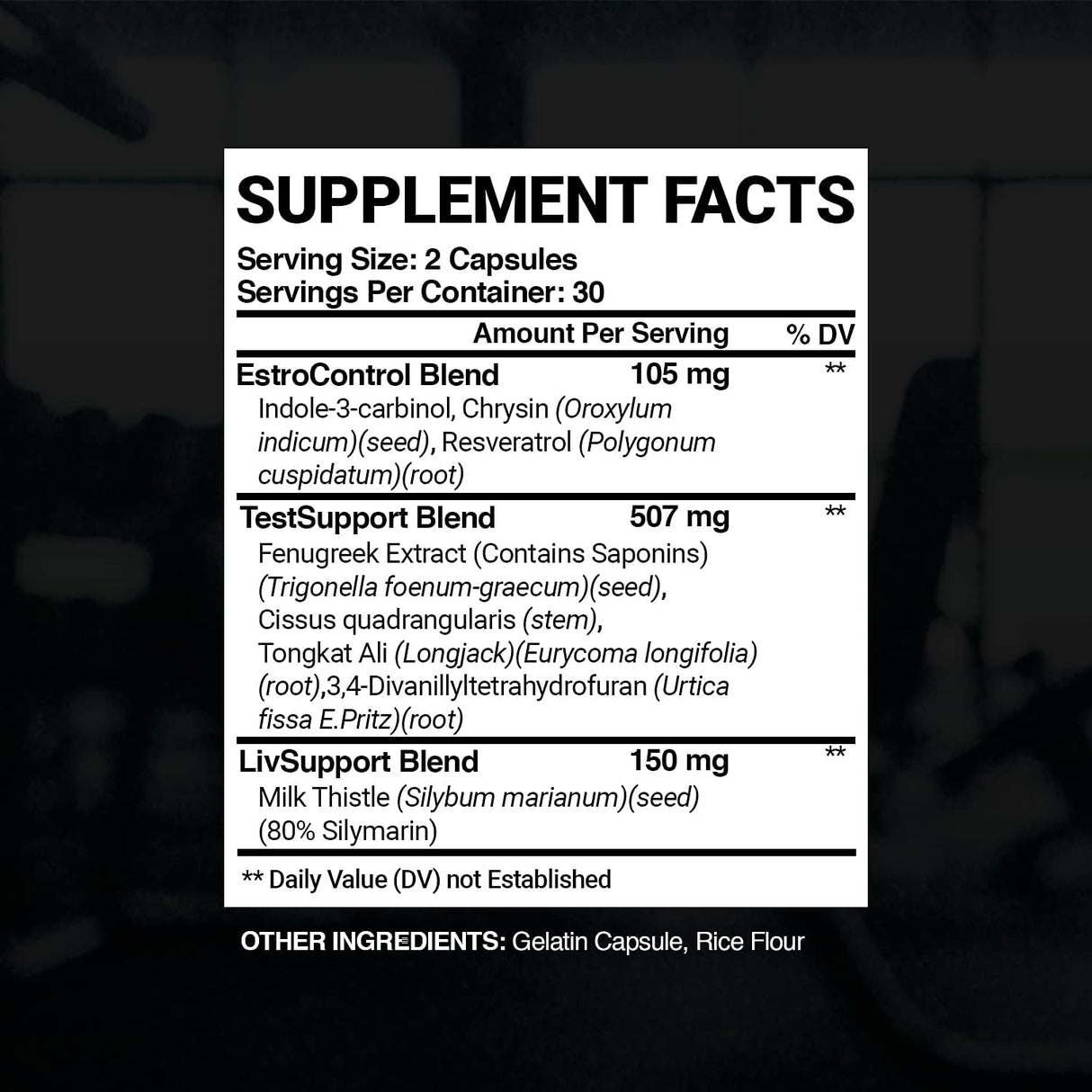 Suplementos Alimenticios para hombres 3 en 1 60 cápsulas