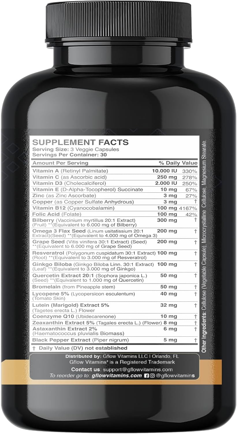 Suplementos de luteína y zeaxantina – Fórmula avanzada