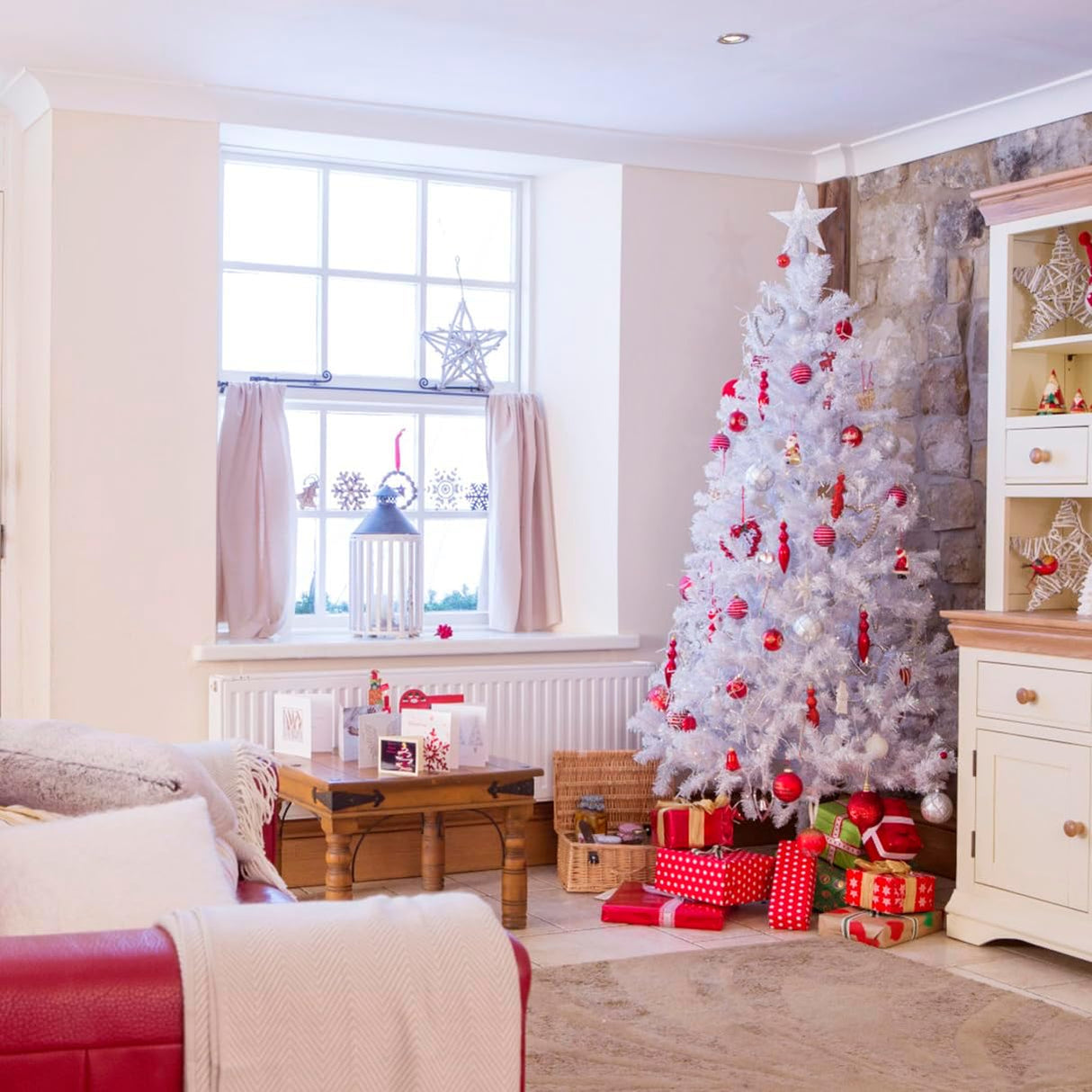 Árbol de Navidad Artificial KTKDE, 1450 ramas, modelo 7.5FT