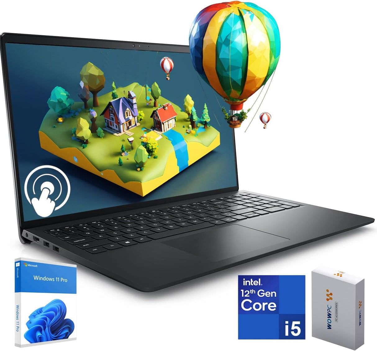 Laptop Dell Inspiron 15.6 Touch, Intel i5, 16GB, 1TB SSD