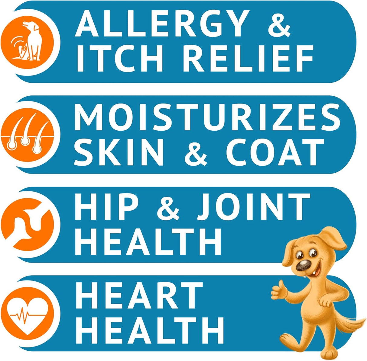 Vitaminas Aceite de pescado para perros Alivio de la piel