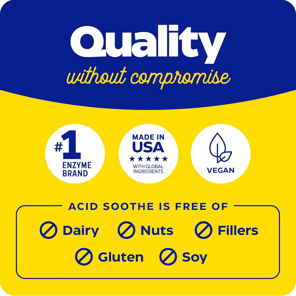 Suplemento Enzymedica, El ácido calmante masticable 60 und