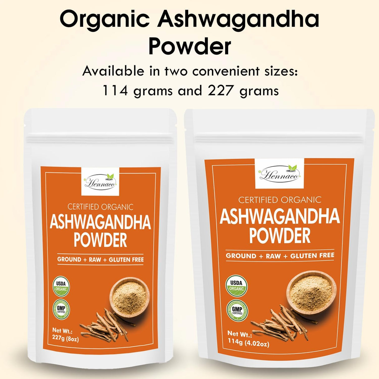 Polvo de Ashwagandha Orgánico 114g | Natural y Puro