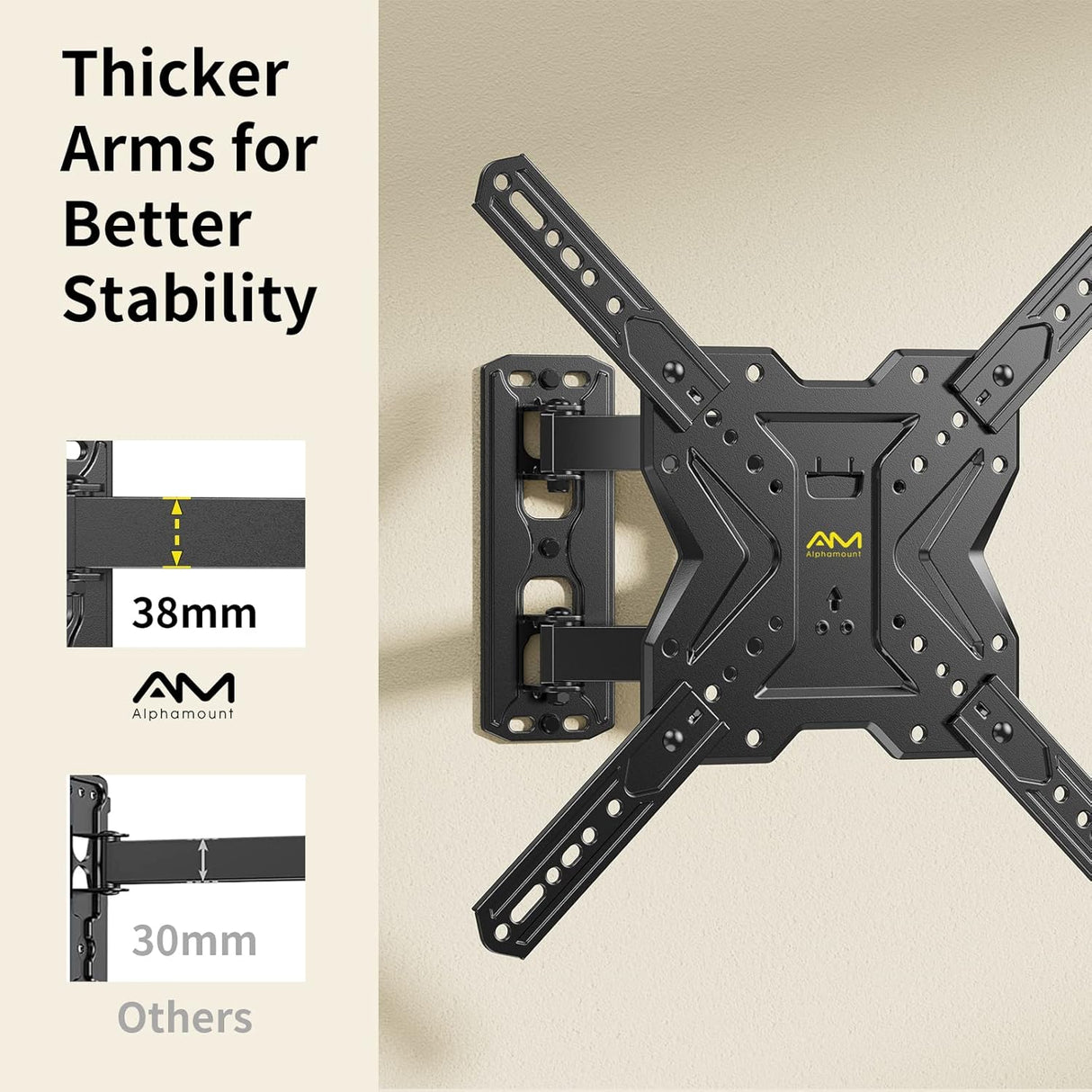 Soporte de Pared para TV 26-60 - Full Motion, VESA 400x400