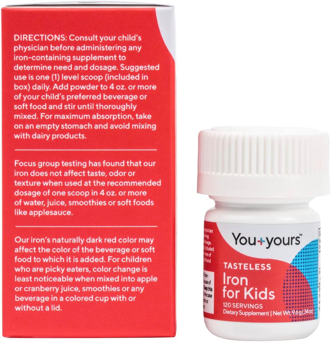 Suplemento Hierro insípido para niños libre de edulcorantes