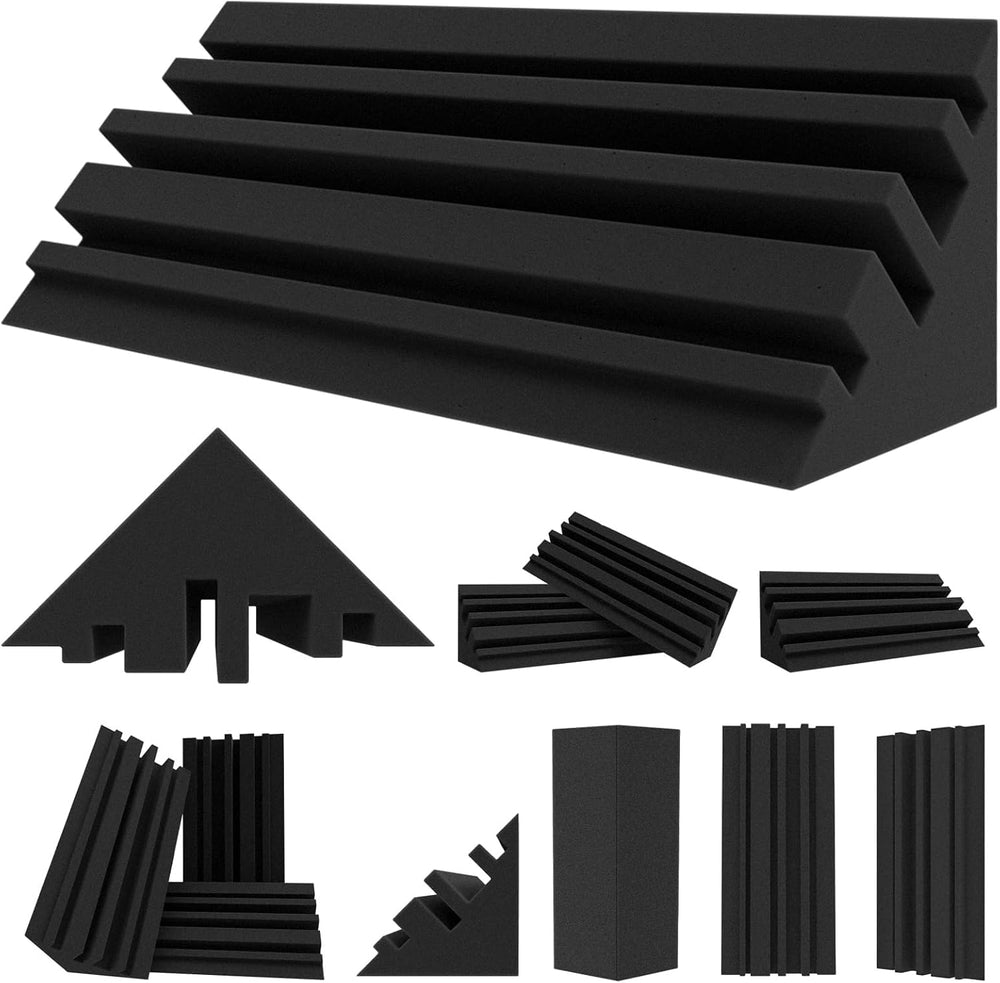 Trampas de graves TroyStudio, 12 Pcs 4x4x12, paneles acústicos