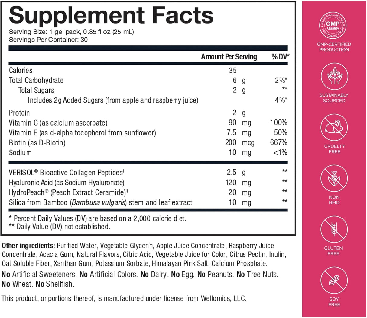 Healthycell Microgel de vitamina vibrante para cabello piel