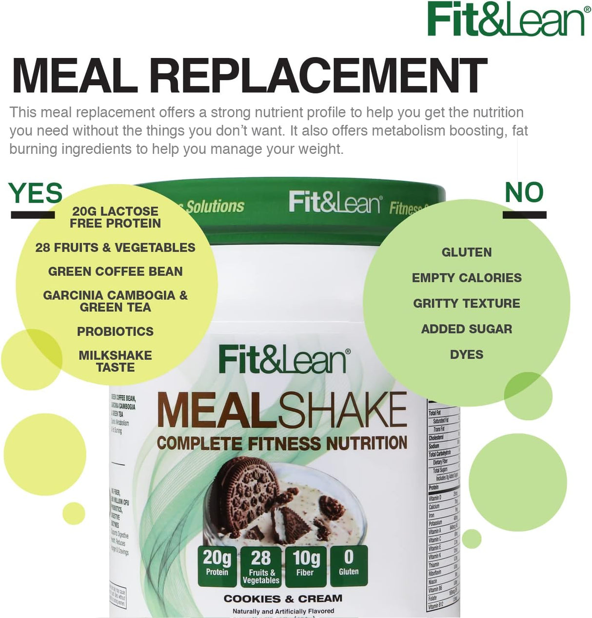 Suplementos Alimenticios Batido de reemplazo de comida