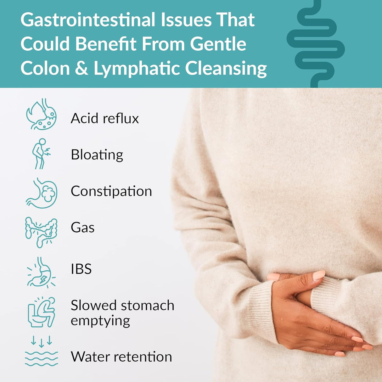 Suplementos de colon y linfáticos cápsula Organixx