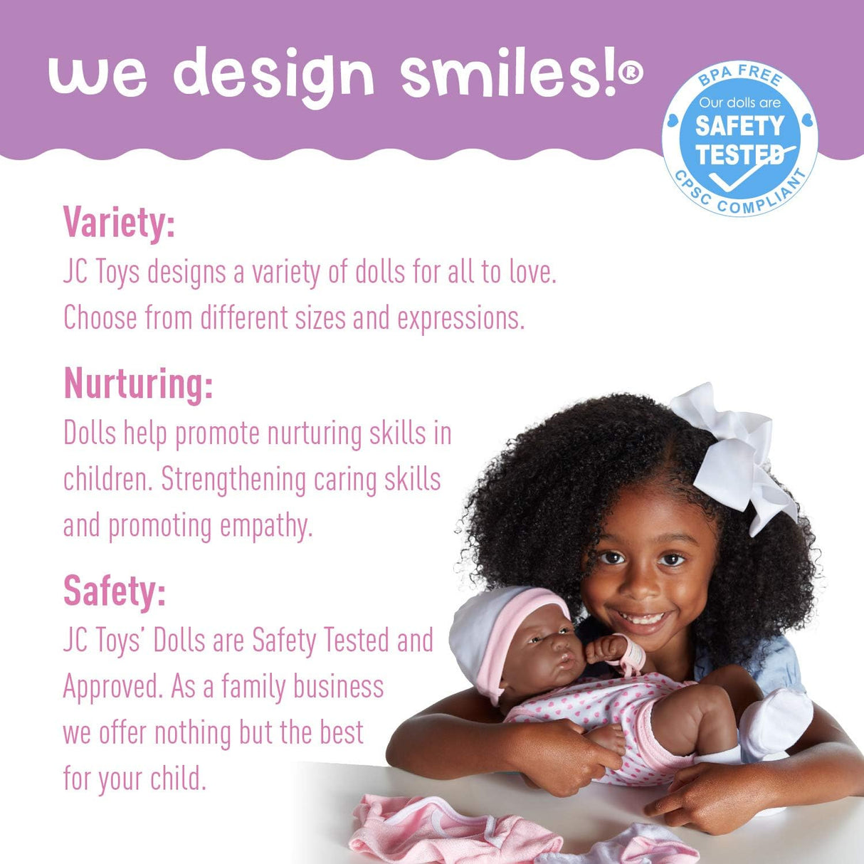 Conjunto de regalo de muñeca bebé de 8 piezas - 14" realista