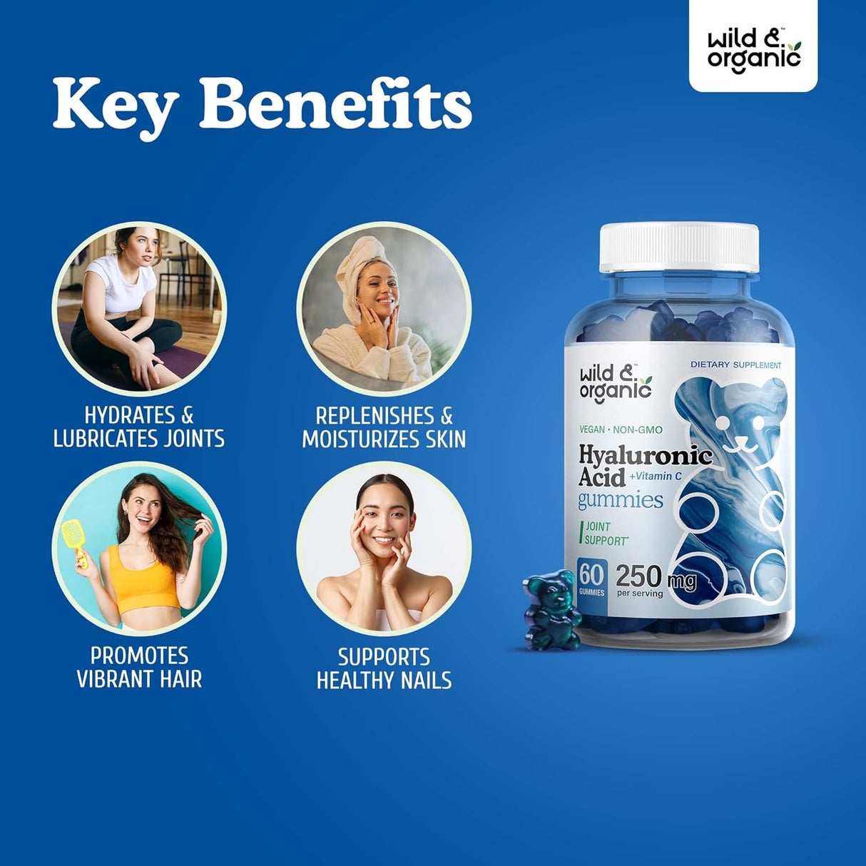 ácido hialurónico con vitamina C –Apoya la la piel