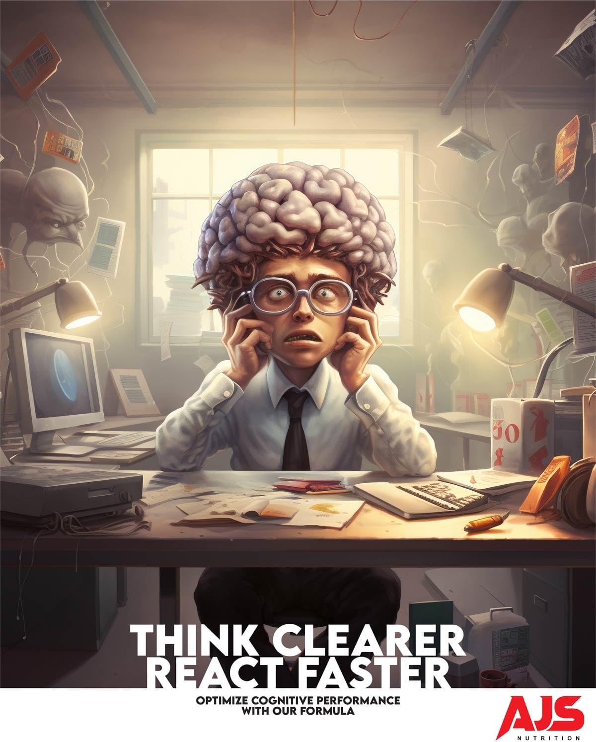 Suplemento Nootrópico Alpha GPC, Fosfatidilserina, Hierba de San Juan