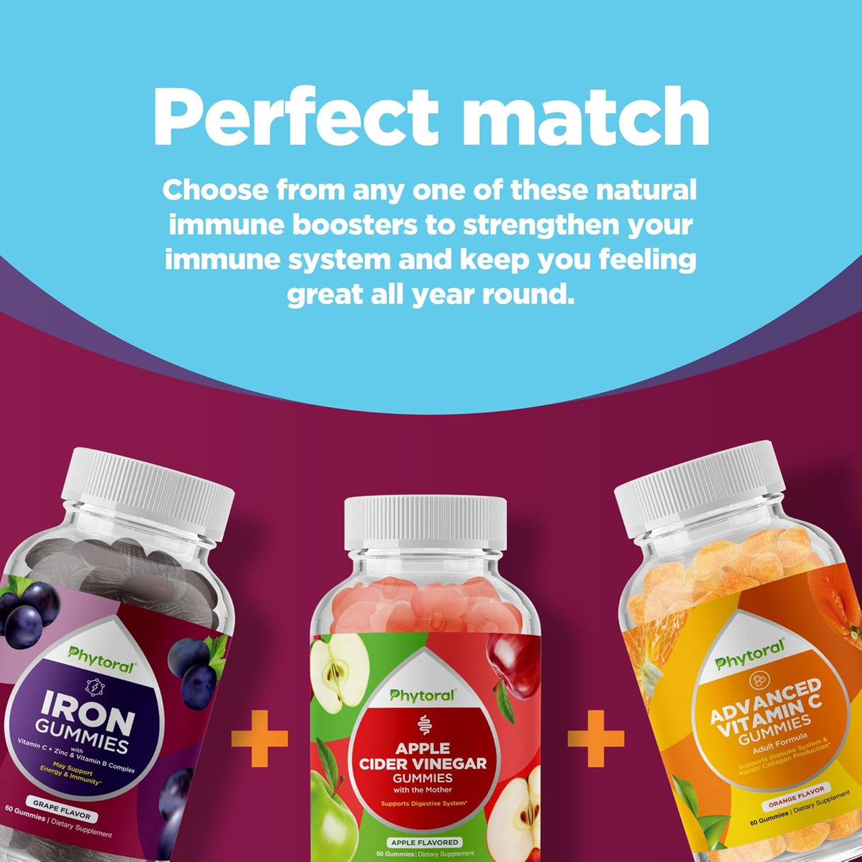 Suplementos de fibra sin azúcar para adultos Phytoral