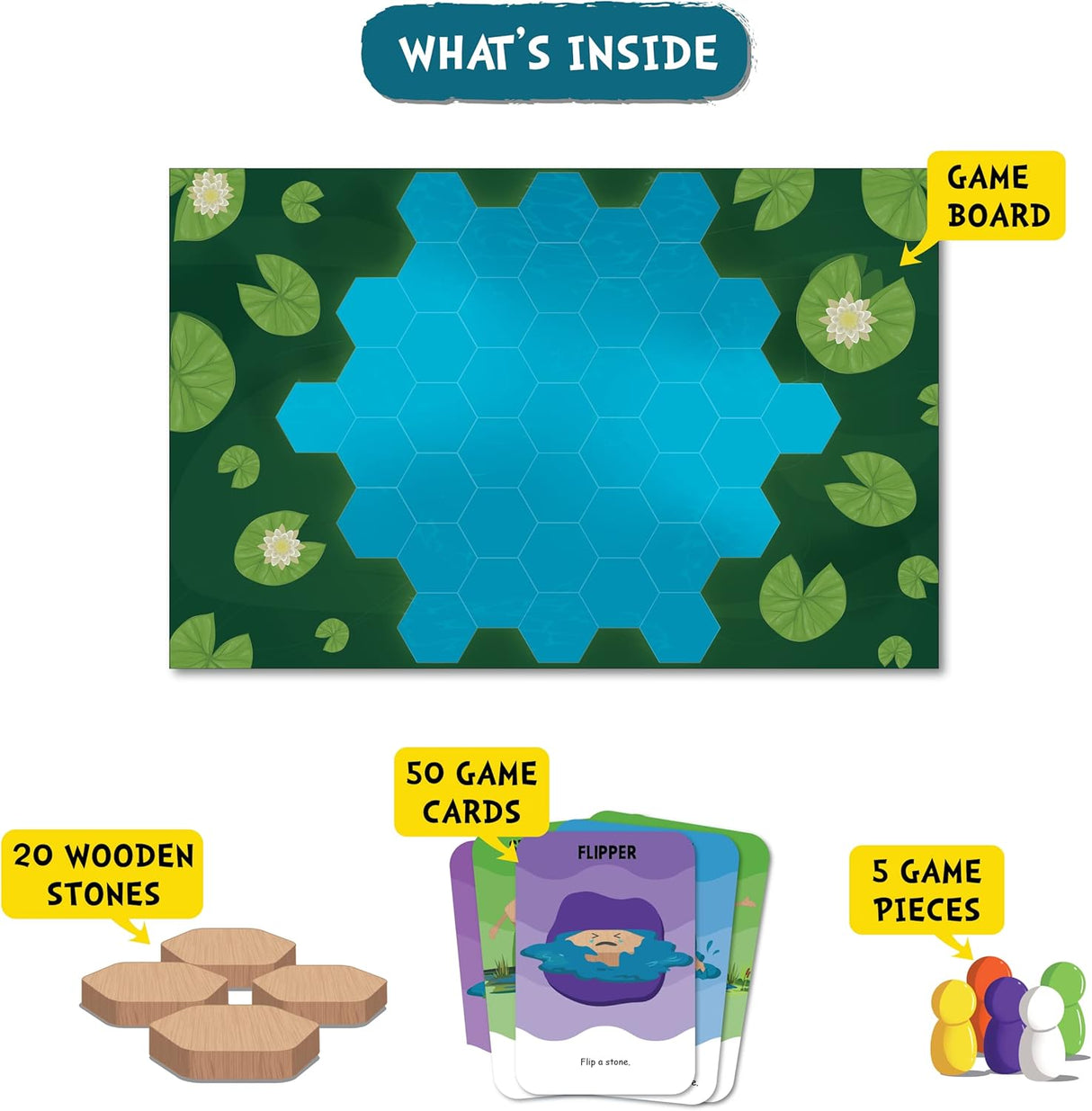 Juego de Estrategia Sinking Stones - Skillmatics, 6 años+