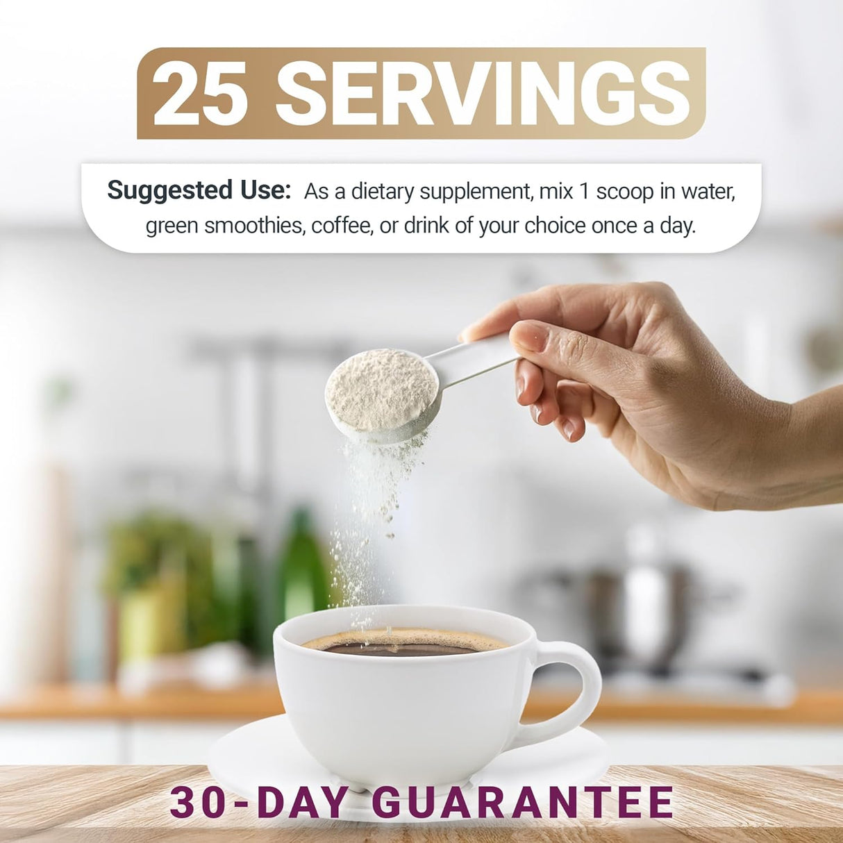 Colágeno en Polvo Dr. Berg Multi con 5 Tipos, 14g Proteínas