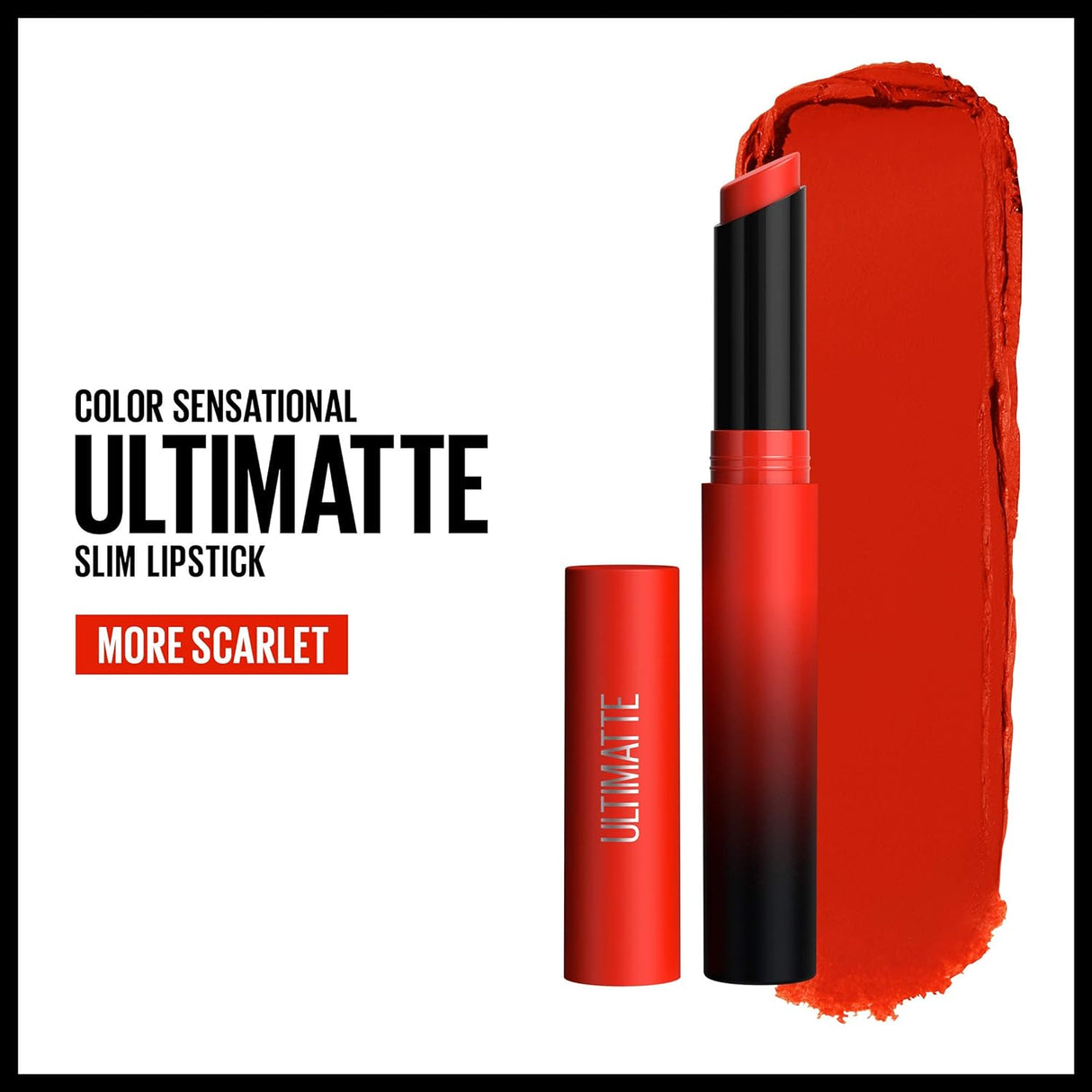 Lápiz Labial Mate Ultramate, No Secante, Pigmento Intenso