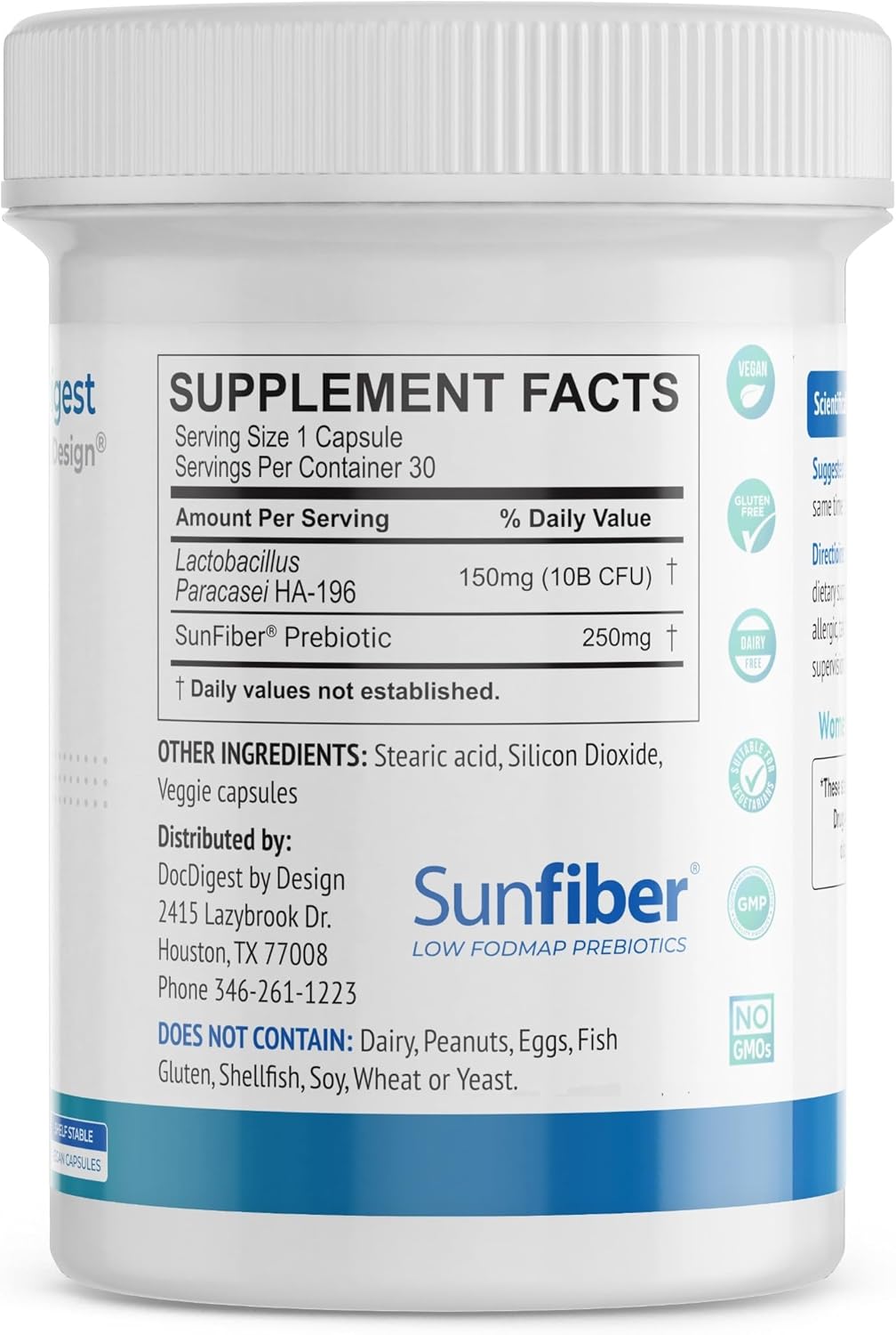 Probiótico anti-diarréa IBS, alivio y calma, fórmula clínica