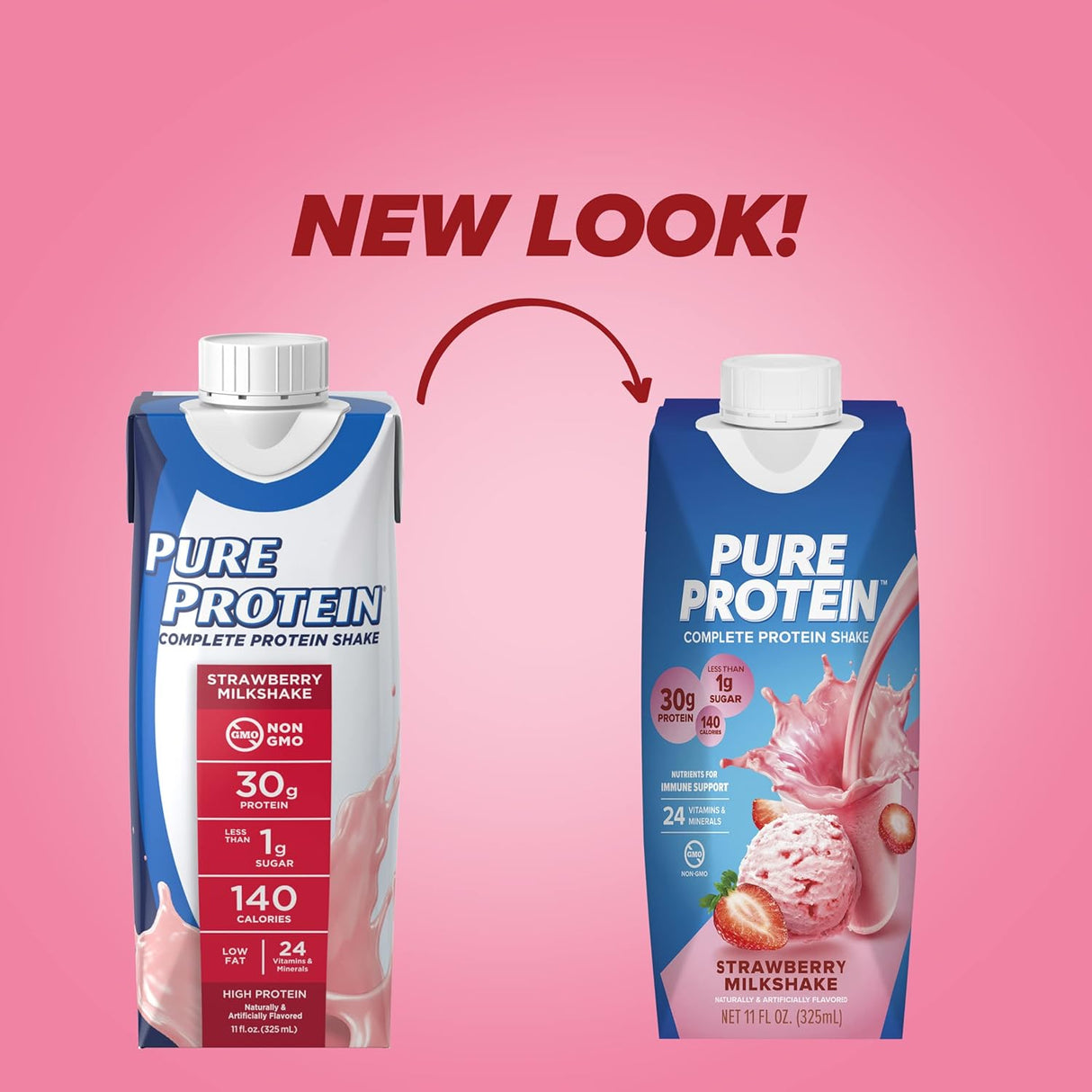 Batido de Proteínas Pure Protein, 30g, Listo para Beber, 12 Pack