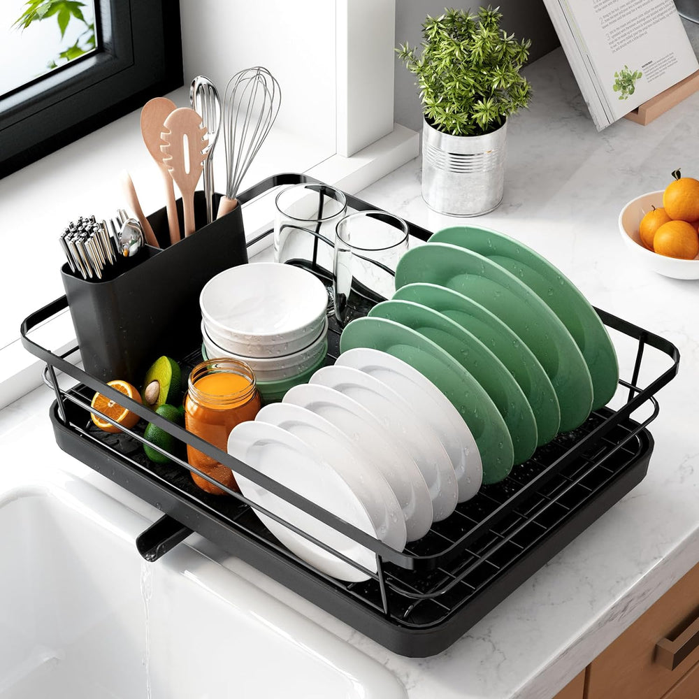 Escurridor de platos de acero inoxidable para cocina, 12"x15