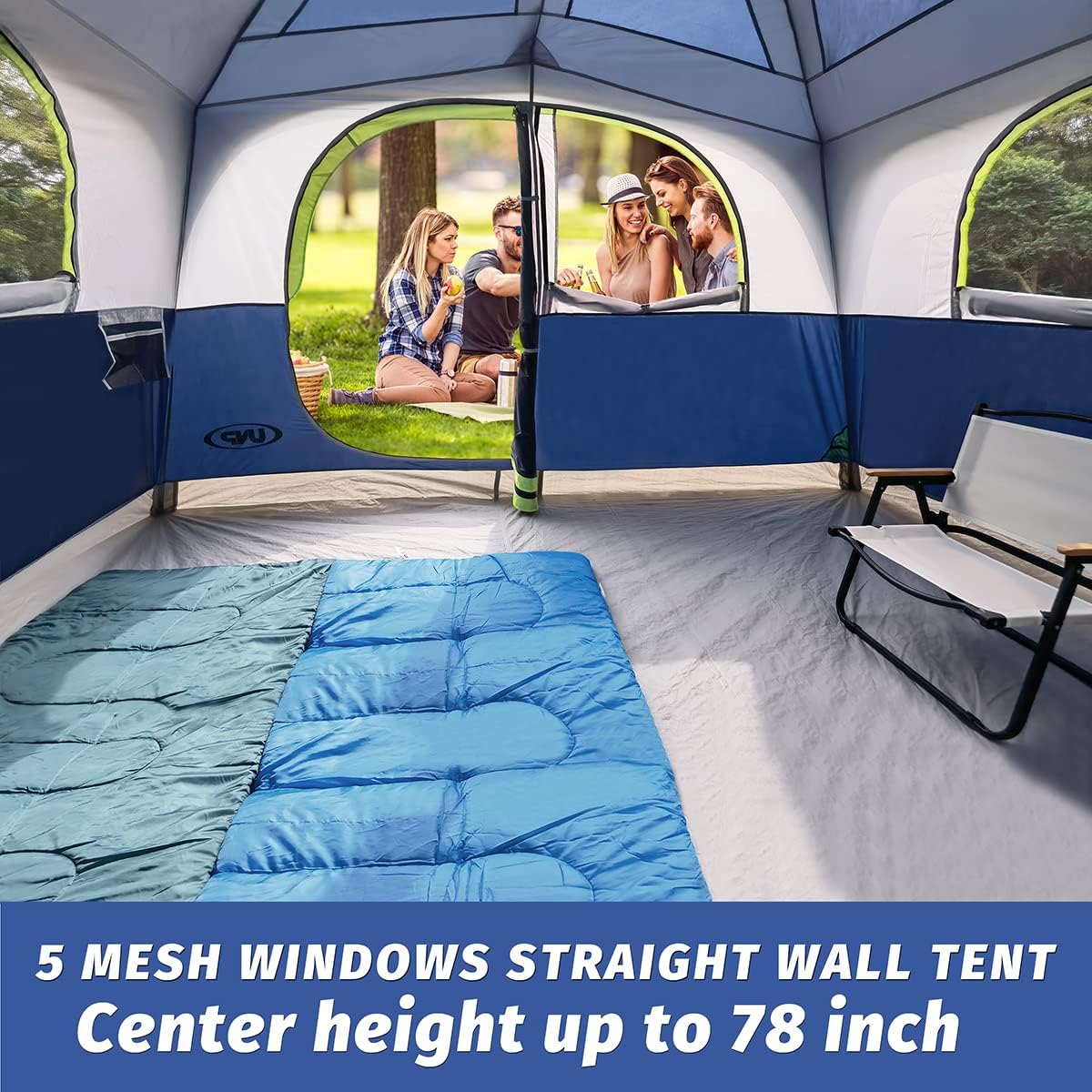 Tienda UNP Carpa 6 Personas Impermeable y Resistente al Viento