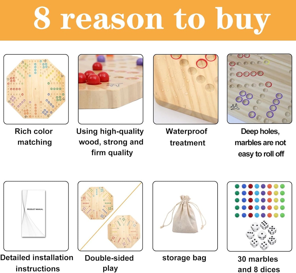 Juego de Mesa Wahoo, Original, 4-6 Jugadores, Aggravation