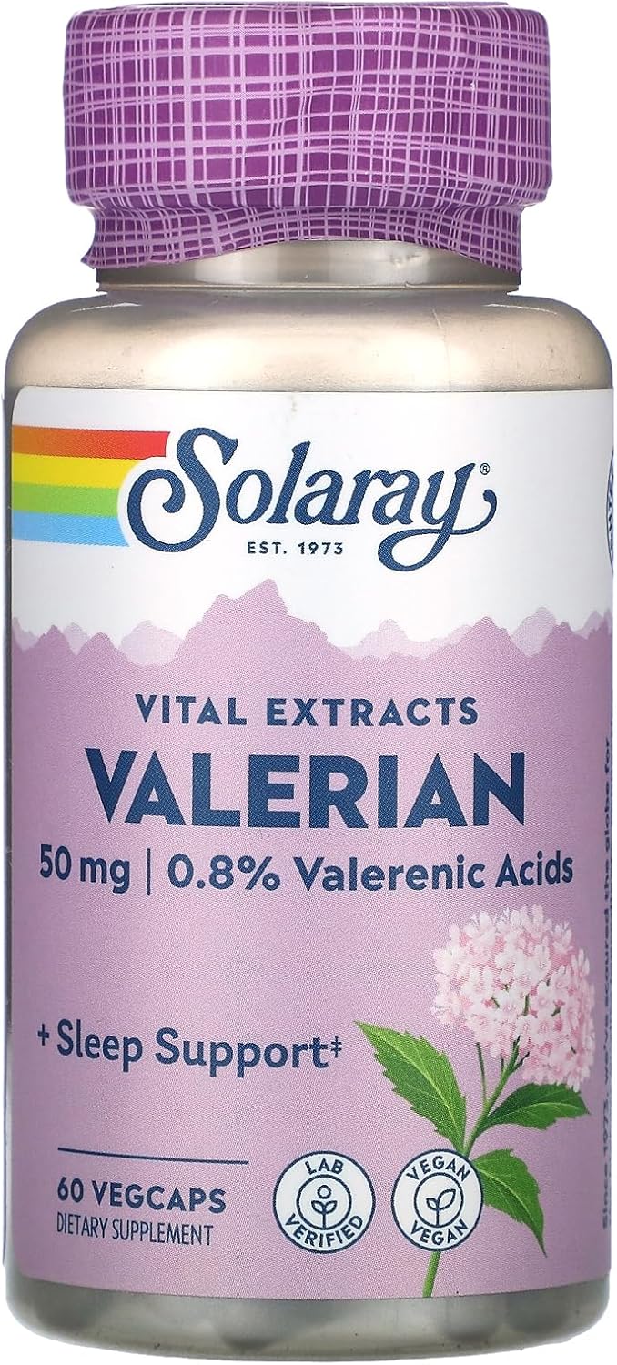 SOLARAY Extracto de Valeriana 50 mg Relajación Sueño 60 ct